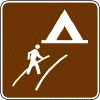 Walk-In Camping sign