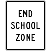 End School Zone sign