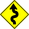 Winding Road sign