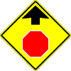 Stop Ahead sign