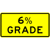 00% Grade sign