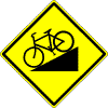 Hill (Bicycle) sign