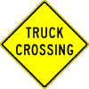 Truck Crossing sign