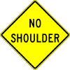 No Shoulder sign