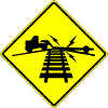 Railroad Low Ground Clearance sign