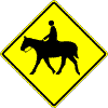 Equestrian sign