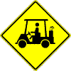 Golf Cart sign