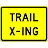 Trail Crossing (Plaque) sign