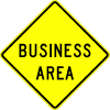 Business Area sign
