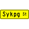 Advance Street Name (1 Line) sign
