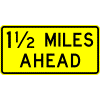 X Miles Ahead sign