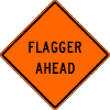 Flagger sign