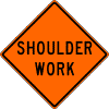 Shoulder Work sign