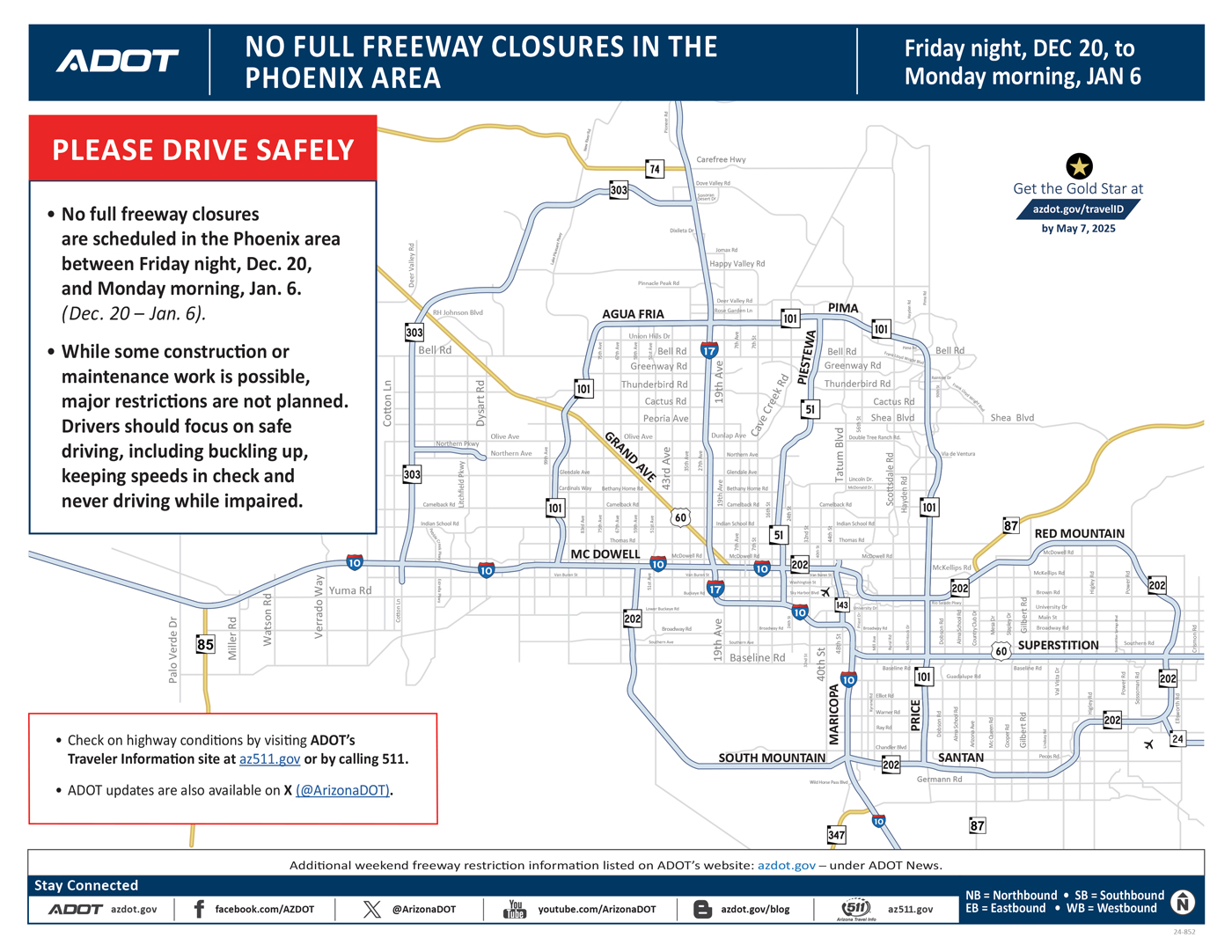 Weekend Travel Advisory